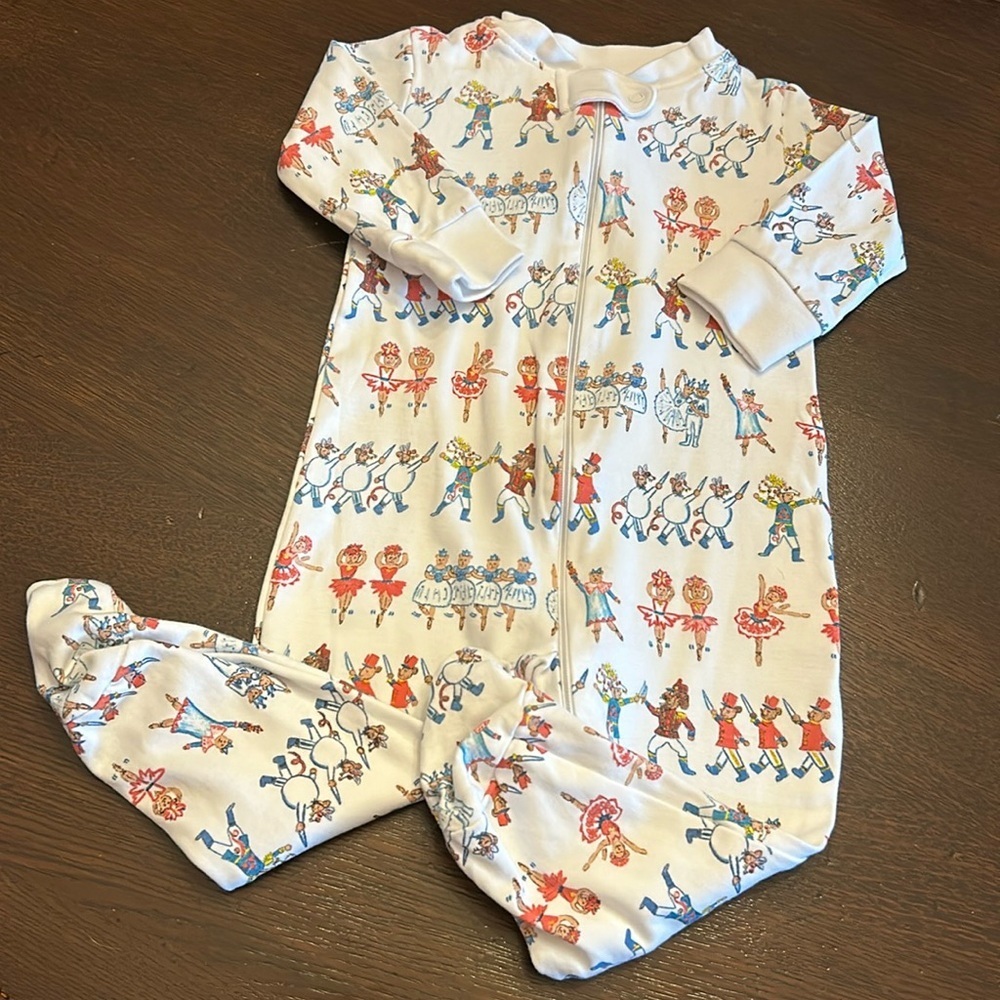 Sammy + Nat Nutcracker Holiday Cotton Sleeper Infant Size 6 Months
